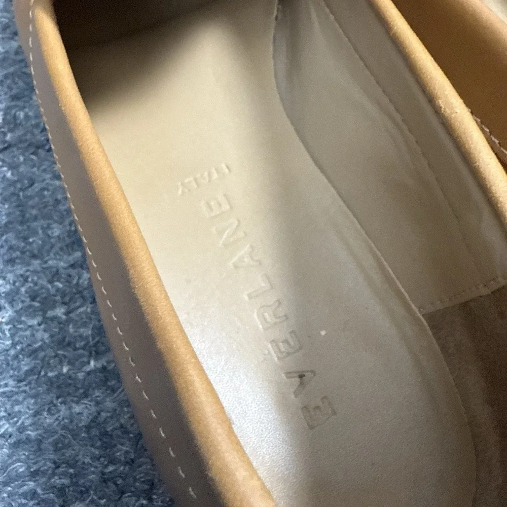 Everlane Loafers Women 9 Brown Leather Pointed Toe Slip On Italy Classic Modern - Picture 10 of 14